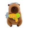 Kawaii Diver Capybara Plush Toy Stuffed Doll Cute Capybara Animal for Kids Birthday Xmas Gift Soft Cuddly Baby Present