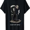 Silent But Deadly Funny Grim Reaper Skeleton Dark Humor Art T-Shirt