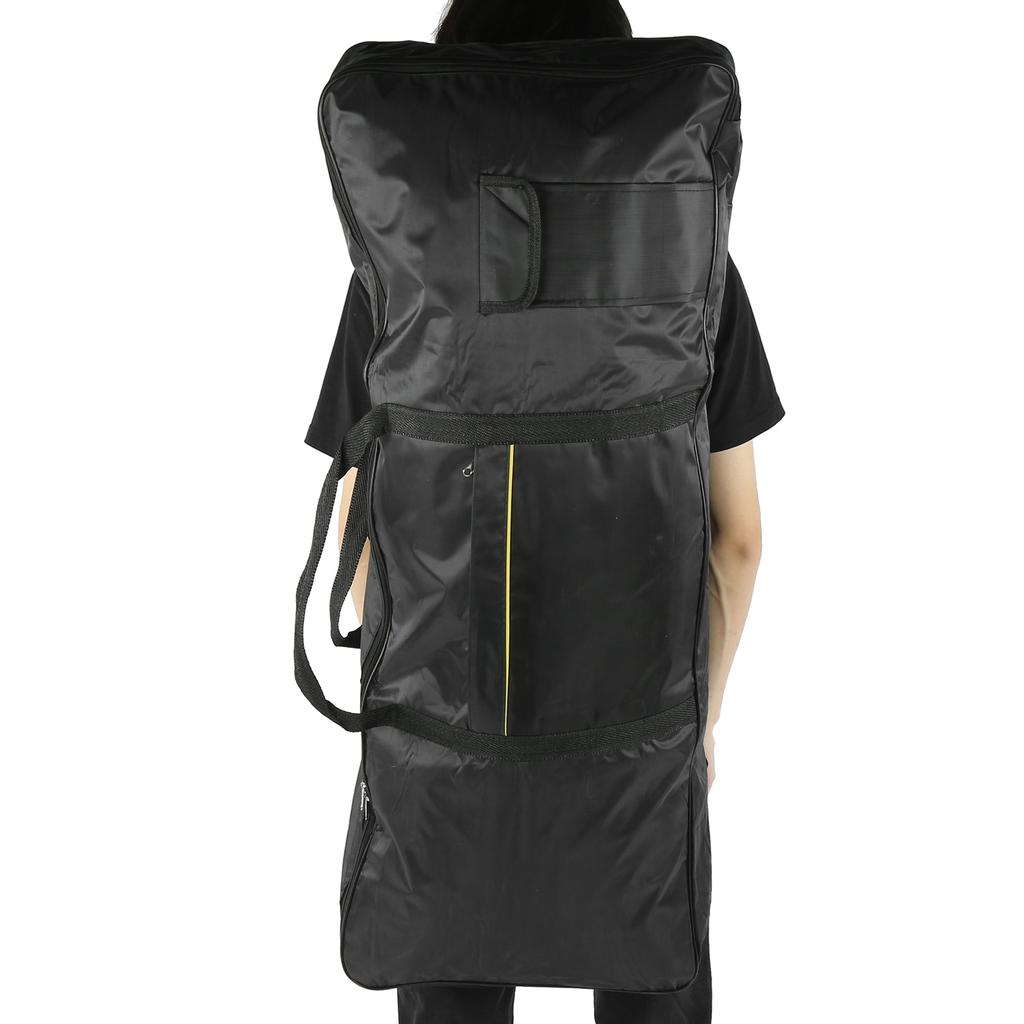 Сумка для 61-клавишной клавиатуры Чехол для электронной органной пианино Водонепроницаемая ткань Оксфорд Черный