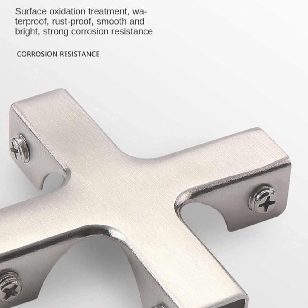T-cross Glass Clip Aluminum Alloy Fixing Clip New Corner Guard Glass