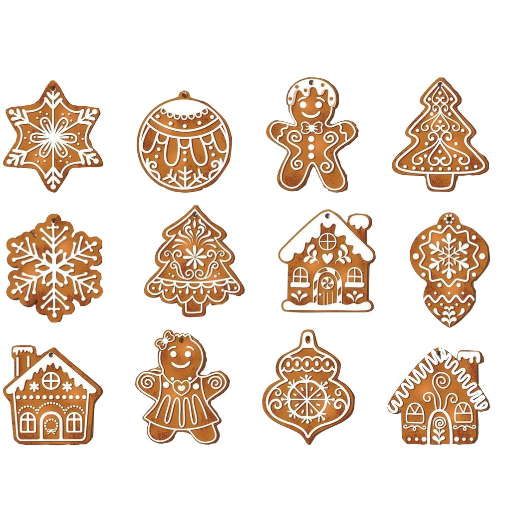 Christmas Wooden Pendants Are Used To Decorate Christmas Trees And Party Ornaments