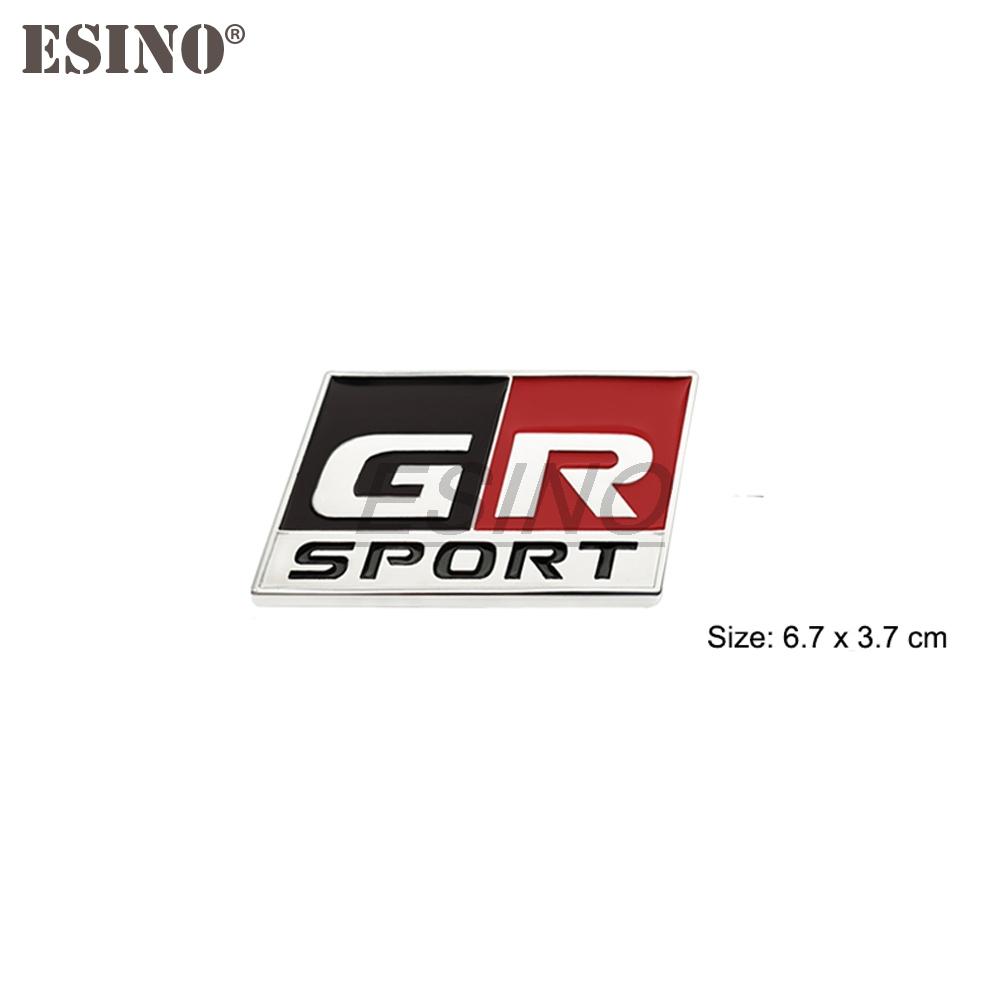 gjcr7 Car Styling Gazoo Racing GR GR MN 3D Car Zinc Alloy Badge Adhensive Metal Emblem Decal for Toyota Supra AE86 GT86