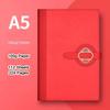 A5 Thick Leather Notepad, Student Subject Notebook, Work Meeting Record Book, Buckle Diary, Business Souvenir, 112 Sheets 224 Pages