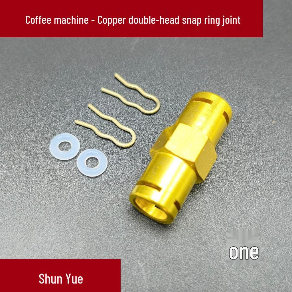 Solenoid Valve Copper Fitting G1/8 Circlip Tee for Coffee Machines