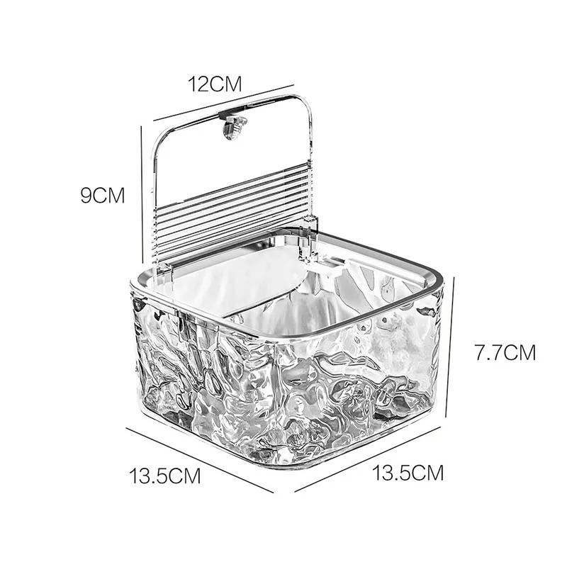 Hair Accessories Clear Organizer Acrylic Storage Box With Lid for Girls Home Desktop Jewelry Bathroom Accessories Storage Box