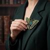 Ретро Инкрустированные Броши-Булавки Бабочки Для Женщин Пальто Украшения Аксессуары Подарки