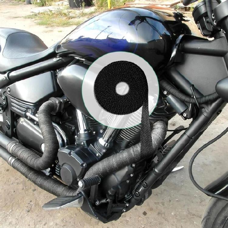 Fiberglass Heat Shield Motorcycle Exhaust Thermal Tape Header Pipe Heat Wrap Tape Thermal Protection Wrap