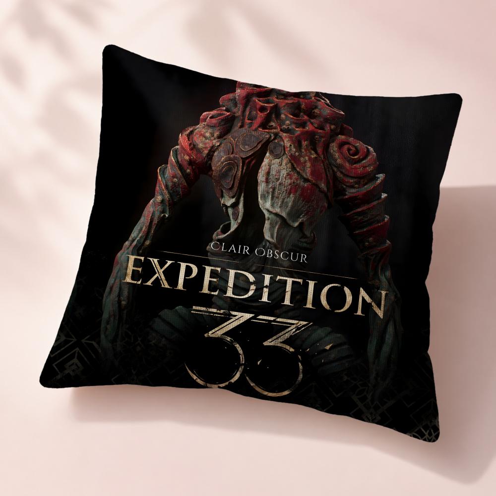 Game Clair Obscur Expedition Cushion Cover Premium Reversible Pillow Cover in Dual Comfort Decor for Home Car