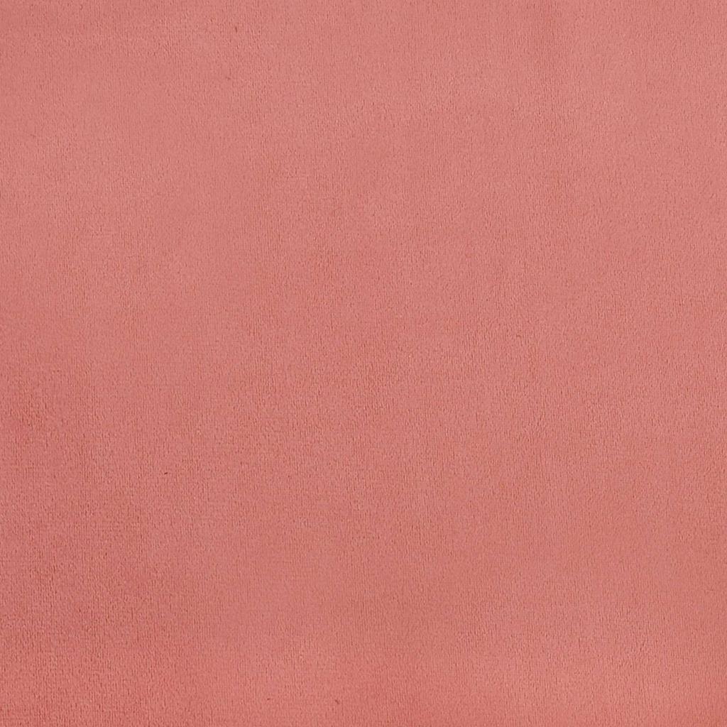 Wall Headboard Parts 12 pcs Pink Velvet