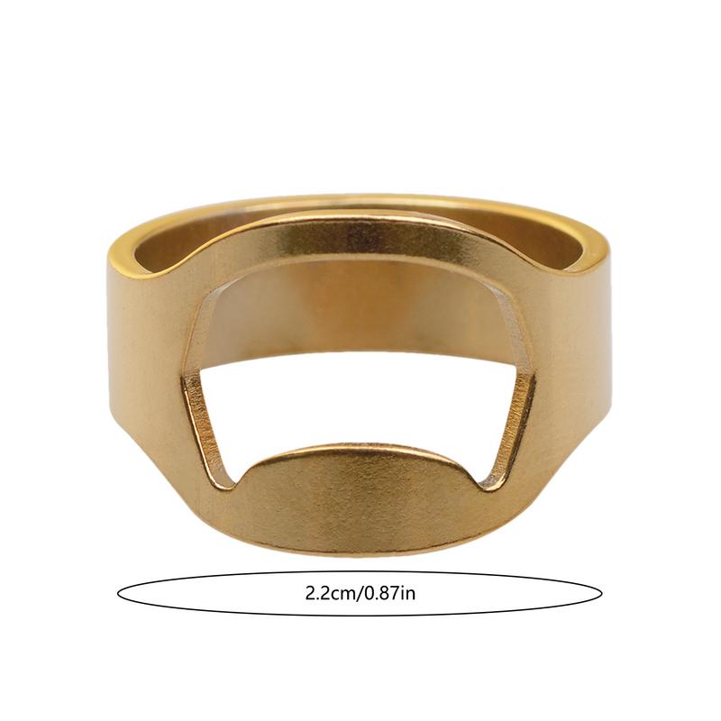 Ring Bottle Opener Beer Bottle Opener Ring Can Opener Fashion Jewelry Small Beer Opener Ring Beer Bar Tool For Home Travel