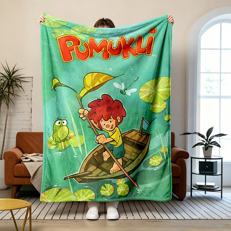 Meister Eder und sein Pumuckl Soft and comfortable flannel Suitable for sofas living rooms outdoor camping travel and also makes a great anniversary g