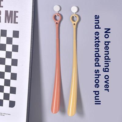 1/2 шт. Пластиковая очень длинная обувная ложка Бытовая с длинной ручкой Подъемник Беременная женщина Пожилые люди Ленивые люди Обувные рожки Подвешиваемые