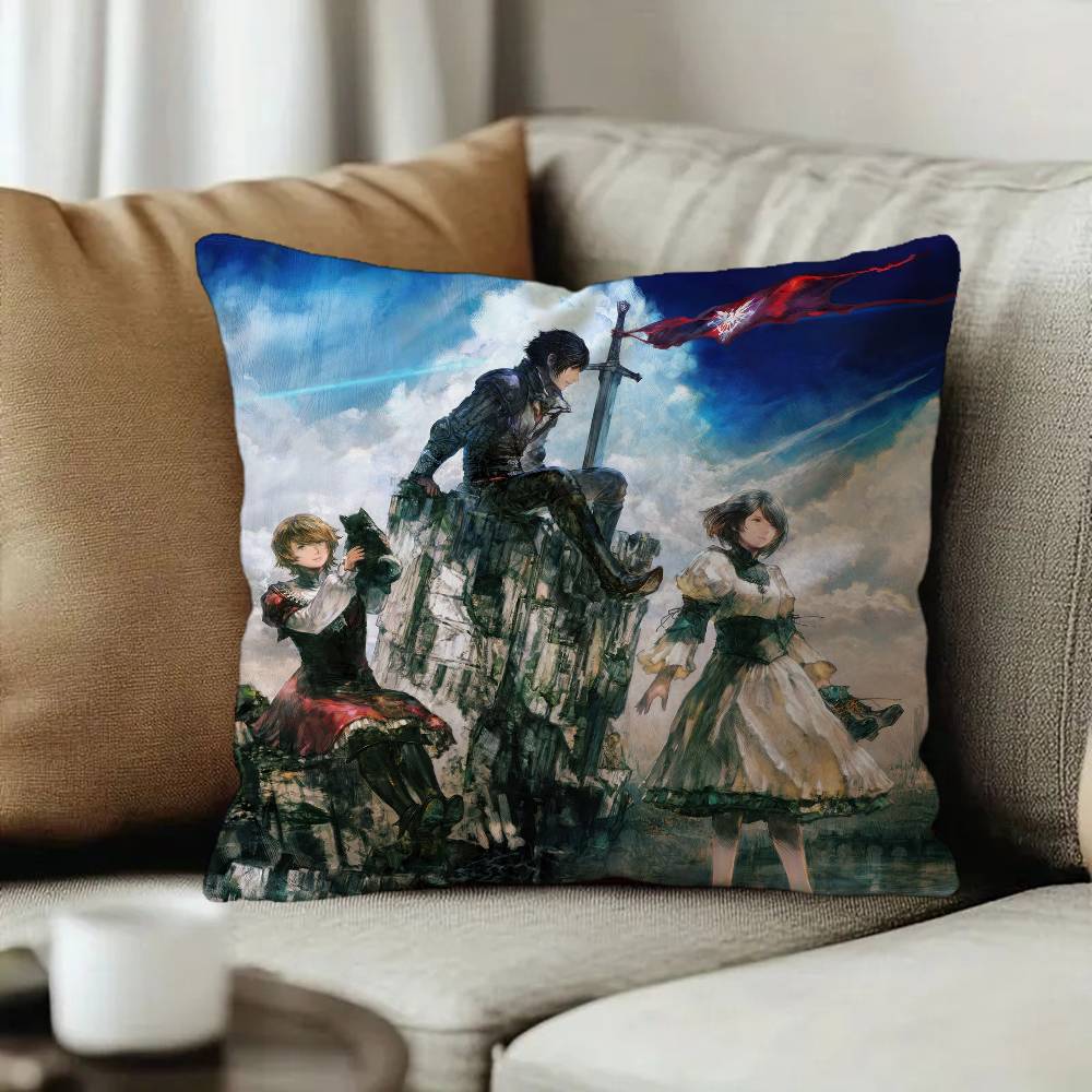 Classic F-Final Game F-Fantasy Personalized Pillow Cover Kids Bedroom Wild Party Decor Pillowcase kid Birthday shower Gift