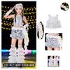Girls Hip Hop Dance Outfit Jazz Performance Set Kids Cool Streetwear Stage Show