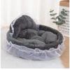 Creative Dog Kennel Pet Bowknot Lace Princess Bed Oval Princess Kennel Pet Dog Bed