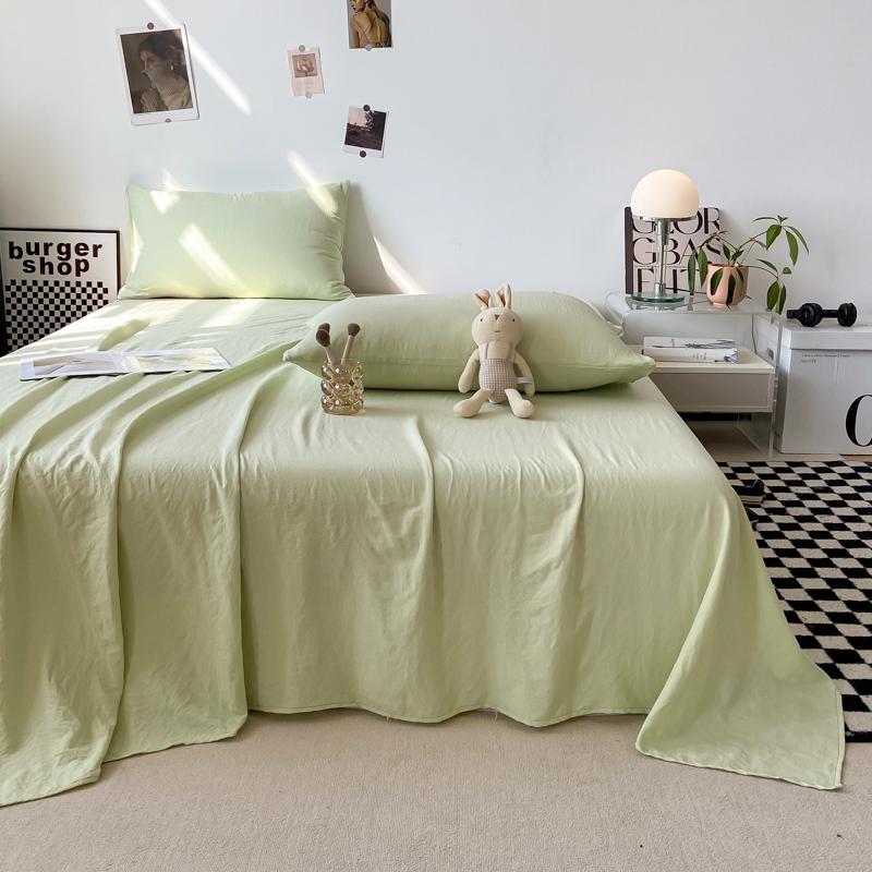 Однотонная простыня Мягкая плоская простыня Домашнее постельное белье sabanas para cama Взрослые Детская комната Простыни (Нет наволочки)