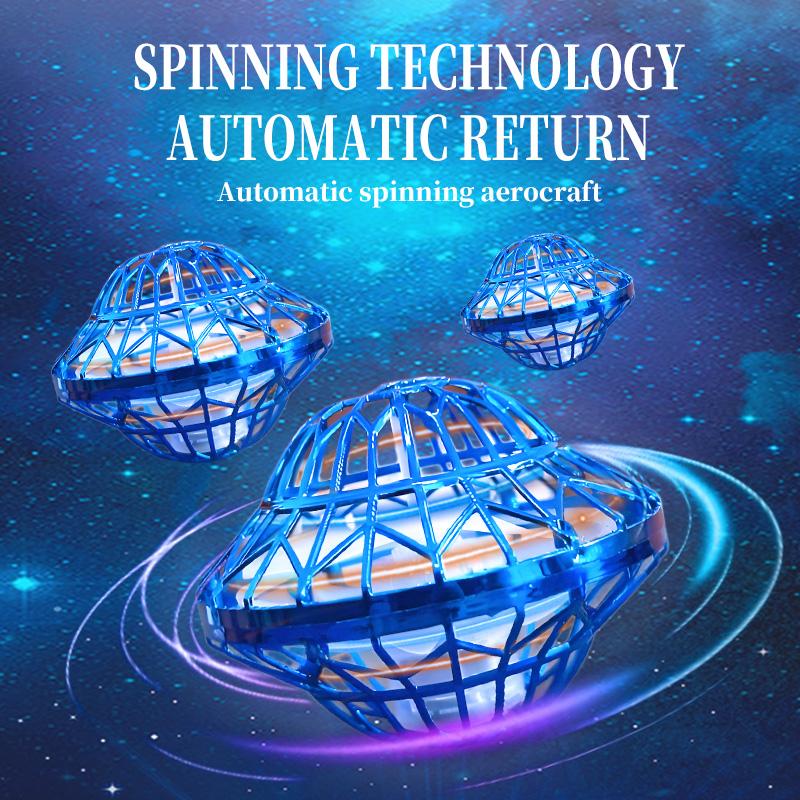 Upgraded UFO With LED Lights Flying Spinner Fidget Toys Boomerang Flyorb Magic Flying Ball Drone Orb Fly Nova Children Toy Gifts