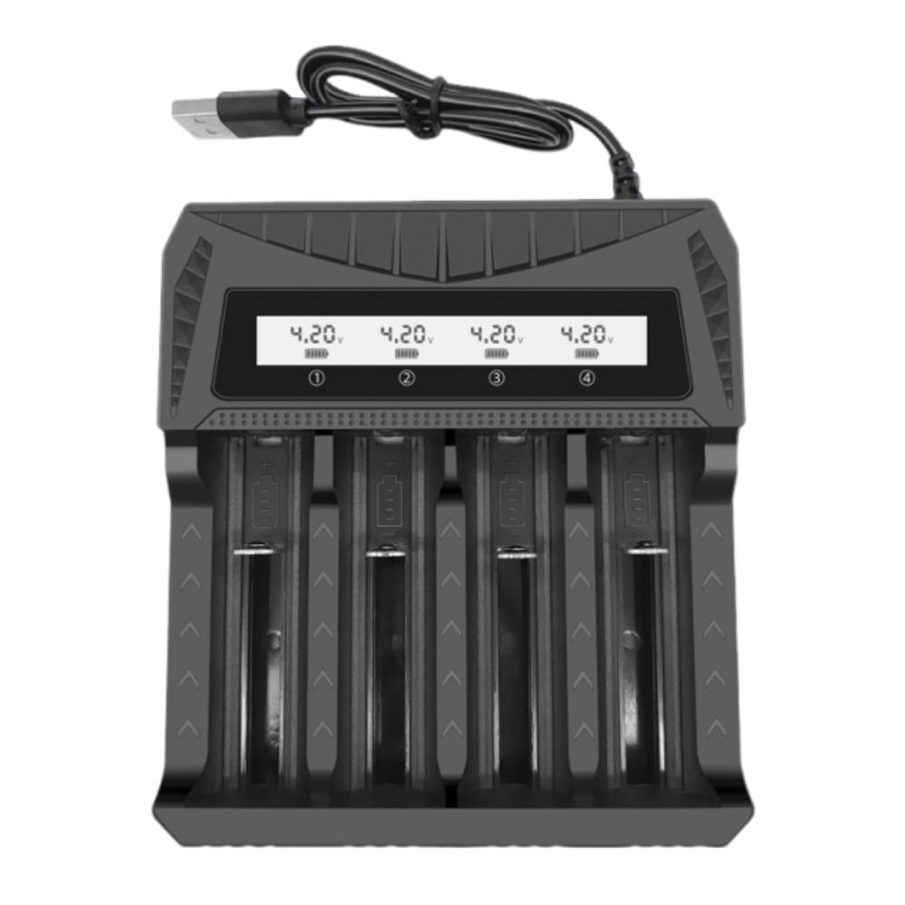 3.7V-4.2V Li-ion Intelligent LCD Battery USB Charger 18650 Batteries