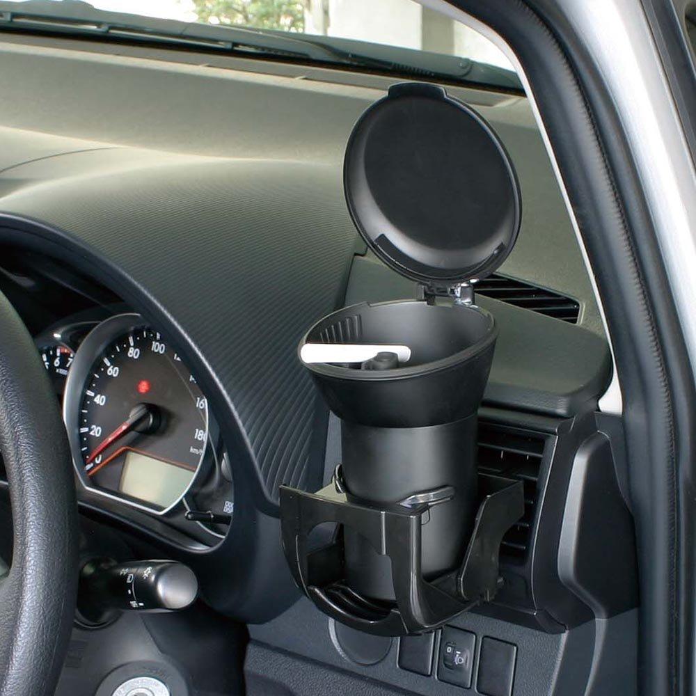 Napolex Japan FIZZ-899 Автомобильная пепельница большая для подстаканника Черная Универсальная