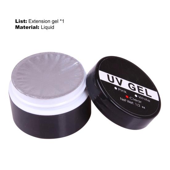 20g Nail Extension Gel Excellent Saturation Quick Drying Various Colors Clear Quick Building Nails Finger Manicure Gel for Lady