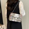 New Fashionable High-end Snake Pattern Bacchus Bag Single Shoulder Crossbody Trendy Women's Bag