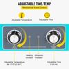 10L Ultrasonic Cleaner Jewelry Cleaner with Heater Timer for Jewelry Cleaning Knob Control Eyeglass Rings Dentures Music Instruments