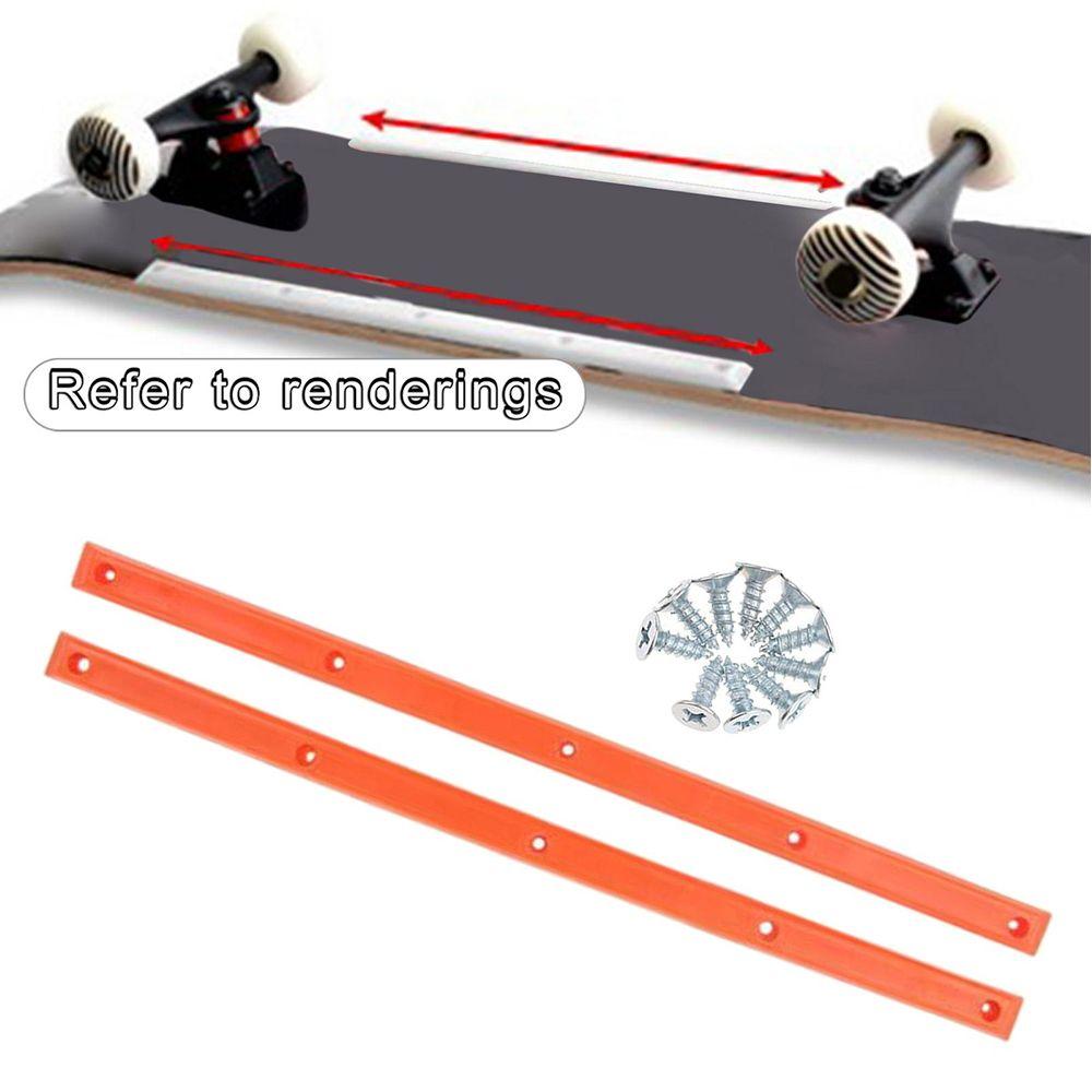 Reduce Friction Skateboard Rails Anti-collision Strip Edge Protect Strip with Mounting Screws