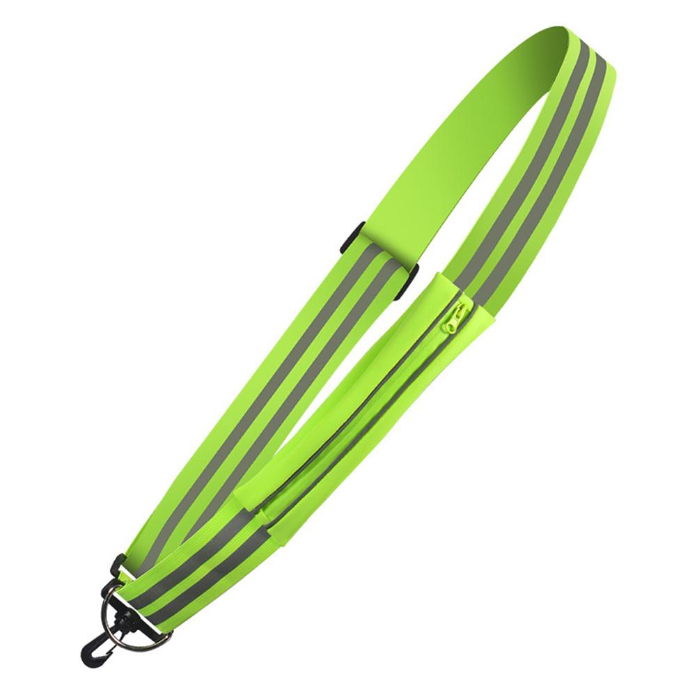 Reflective Shoulder Strap Reflective Belt Adjustable Cycling Strap with Pouch Running Gear High Visibility for Running Cycling