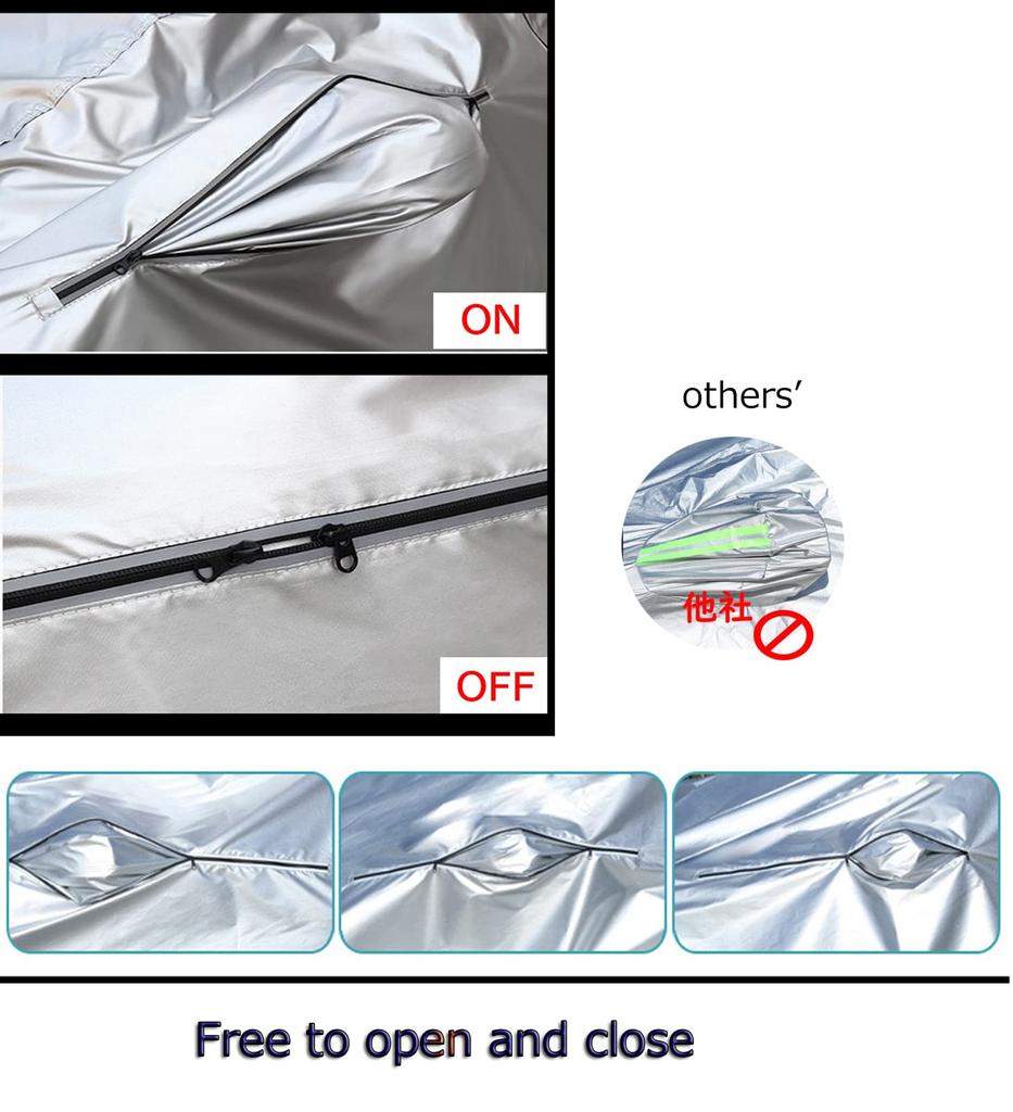 Lightbuddy Car Cover for Station Wagon Premium Car Body Cover with UV and Windproof Specially Designed for Rearview Mirrors Mercedes-Benz C-Class