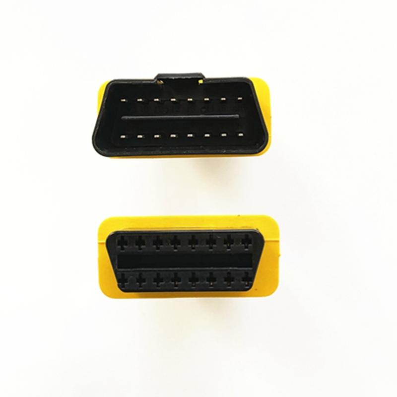 OBD 2 Кабель 16-контактный удлинитель Адаптер 13 см 16-контактный папа-мама OBD II OBD2 Желтый удлинительный кабель Разъем-адаптер