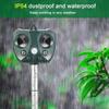 Animal Repeller with LED Light Cat Dog Deterrent Outdoor Motion Sensor Solarpowered Waterproof for