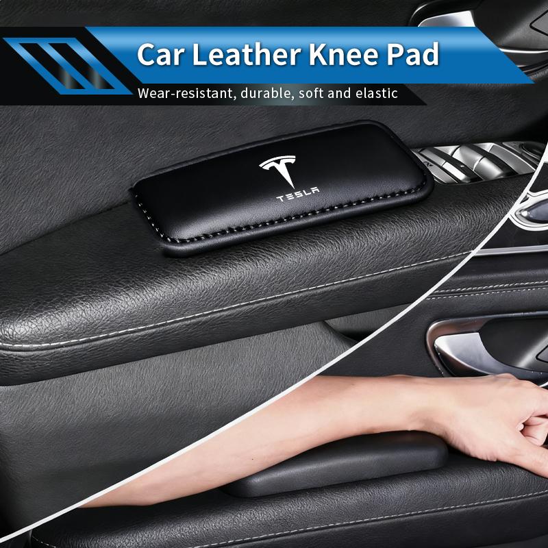 Car Knee Pad Armrest Mat Elbow Pillow Leg Support Cushion Interior For Tesla Model 3 Y S X 2021 Roadster Cybertruck Juguete