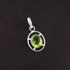 Dainty Peridot Gemstone 925Sterling Silver Pendant Elegant Handcrafted Jewelry PP-6-3