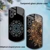 Геометрический узор для Apple iPhone 16 11 13 15 14 Pro Max 12 Mini 7 8 Plus XR XS Чехол для телефона из закаленного стекла эллиптической формы