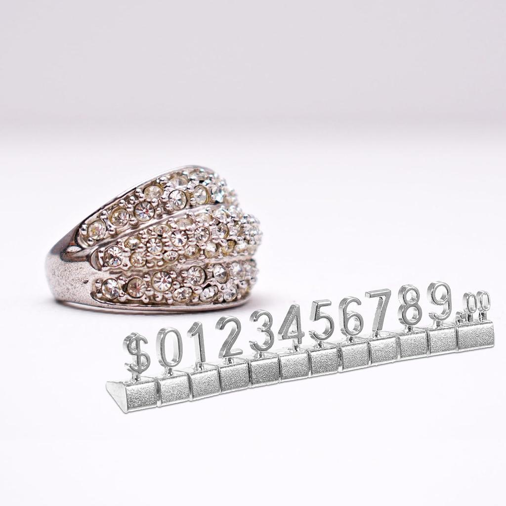 10pcs Display Cube Blocks for Retail Shop Metal Pricing Label Stand Blocks for Jewelry Easy to Clean and Change Pricing Tags Strong Material Smooth