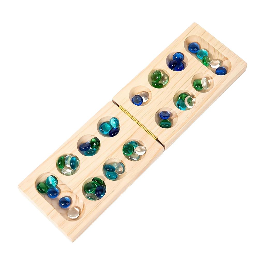 Набор настольной игры, Складная деревянная доска и разноцветные стеклянные камни, Портативная дорожная настольная игра, Шахматы с драгоценными камнями, Деревянная игрушка-головоломка