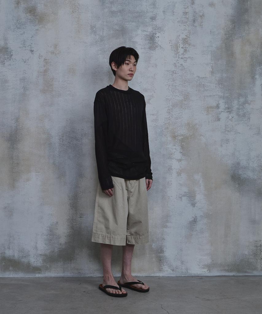 PARADIGMFILM [Ep.02] Waved Panel Long Sleeve (Black)