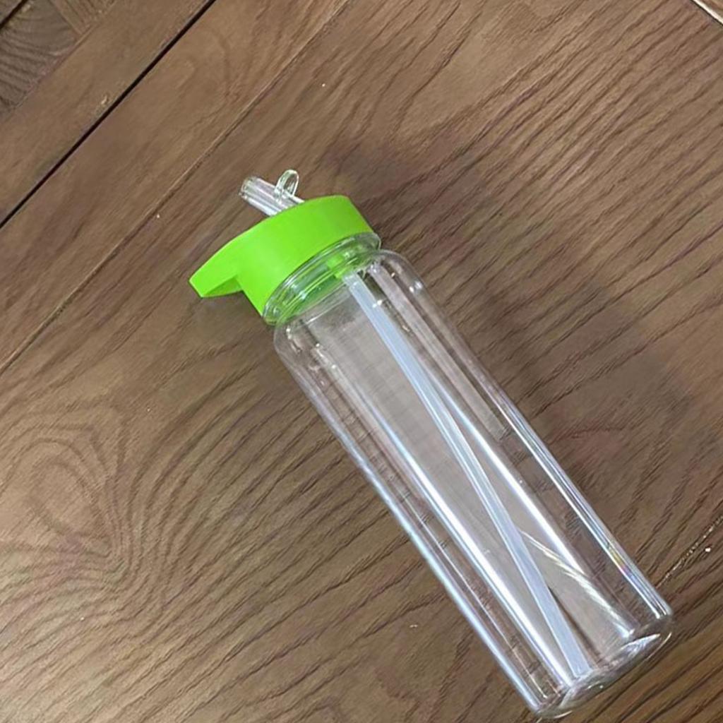Бутылки для спортивных напитков большой емкости 700 мл, прозрачные пластиковые спортивные бутылки, портативная чашка для воды с ручкой и соломинкой