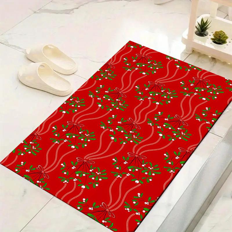 1Pc Winter Snowmen Rug Office Carpet Indoor Outdoor Doormat Nonslip Soft And Comfortable Living Room Christmas Halloween Gift D91837