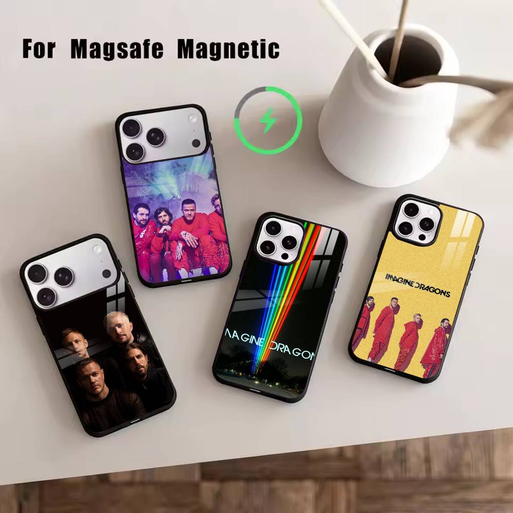 Imagine D-Dragons Phone Case For iPhone17,16,15,14,13,12,11 Plus,Pro Magnetic with Magsafe Wireless Charging