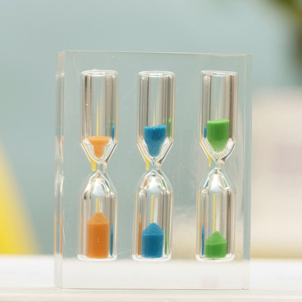 Portable Acrylic Hourglass Timer Colorful Sand Timer Clock 1/2/3/4/5 Minutes Hourglass Kitchen