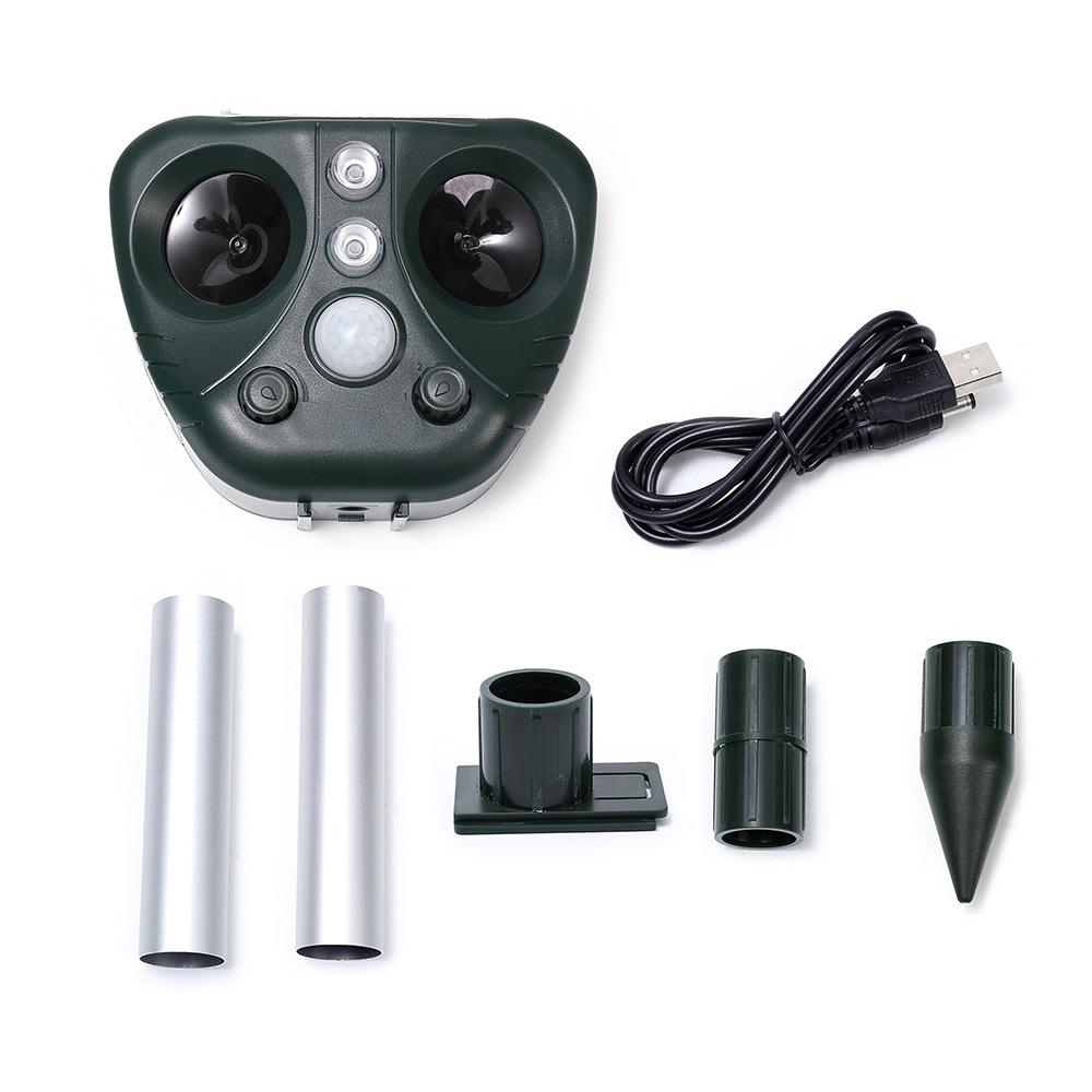 Ultrasonic Solar Animal Repeller: Dog, Rat & Bird Deterrent