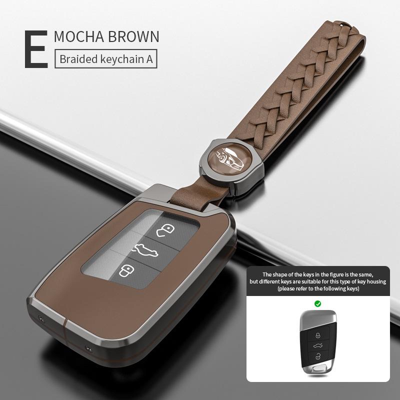 Volkswagen Key Case for Magotan, Passat CC, Tiguan L, Teramont X, Lavida, Magotan B8 - Car Key Shell with Buckle
