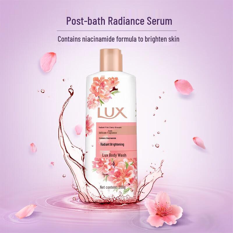 LUX Осветляющий гель для душа «Розовый цвет сакуры»