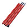 FIELDOOR Aluminum Tent Pole [Red] 4-Connection Adjustable 240-280cm Compatible with Large Tarps Push Pin Telescoping Split Type Camping Tarp Tent