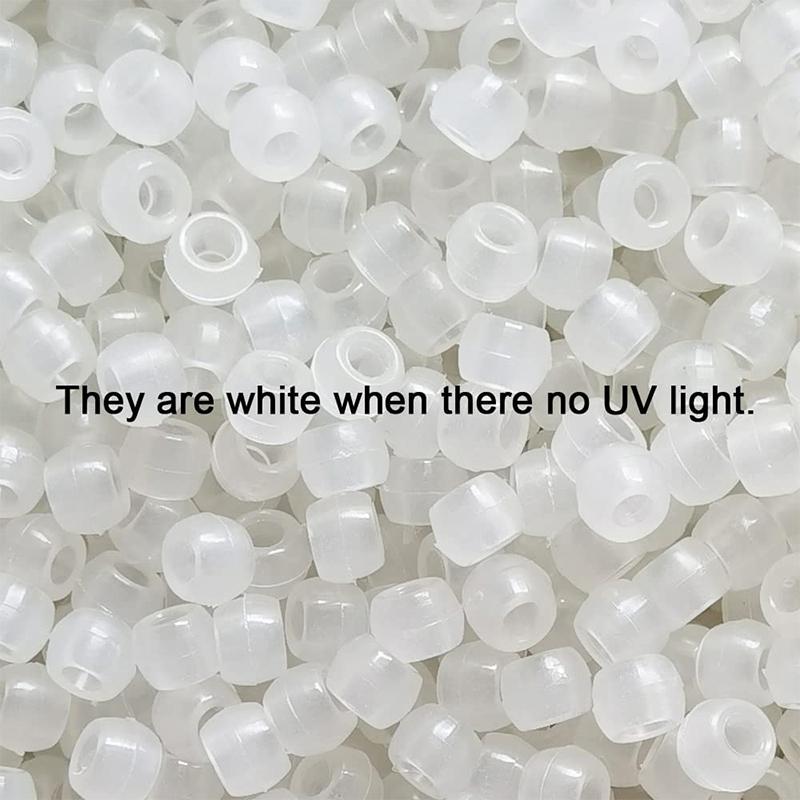 100Pcs Color Changing Uv Beads Mixed Color Glow In The Dark Beads Jewelry Making