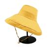 Summer Cotton Wide Brim Hat For Women Outdoor Fishing Sun Protection Gear