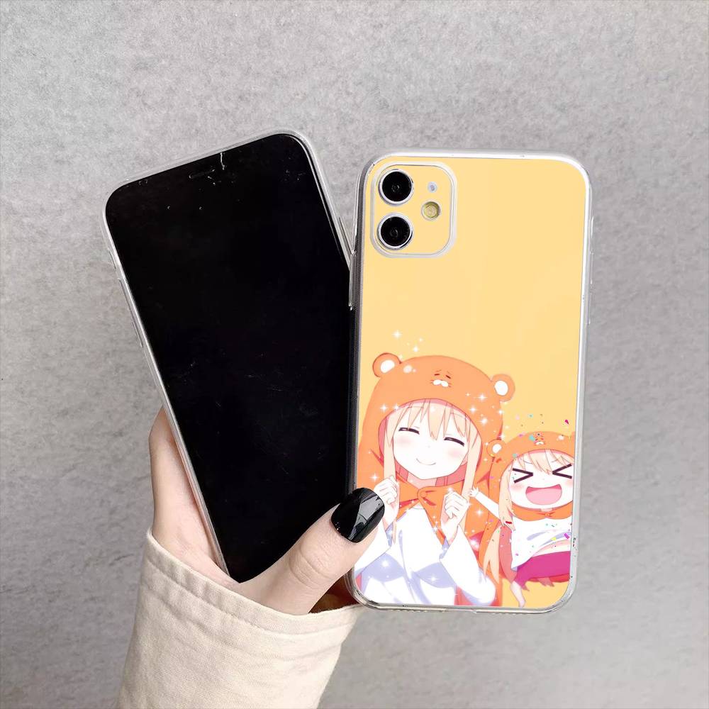 Anime Doma U-Umaru Phone Case For iPhone17,16,15,14,13,12,11 Plus,Pro Max Soft Transparent Cover