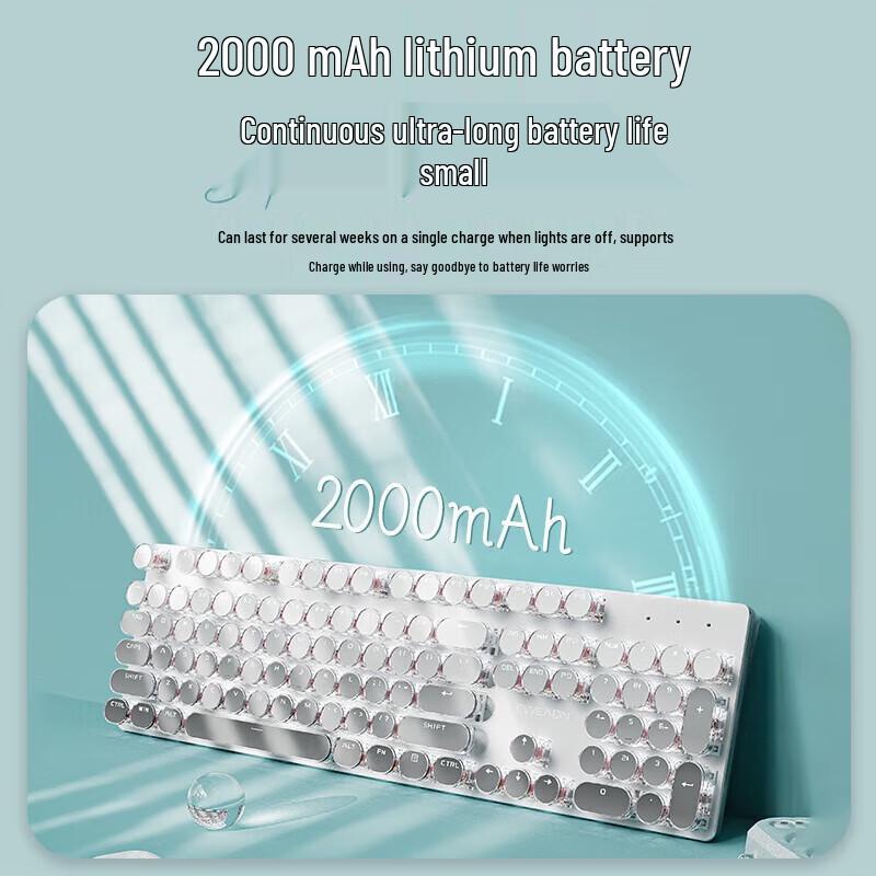 EWEADN V30 Ретро Панк Беспроводной Механический Набор Клавиатуры