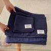 New Solid Color Crumpled Plain Weave Wrinkled Gauze square Towel Plain Simple Hotel Guesthouse Bathroom Towel Bath Towel
